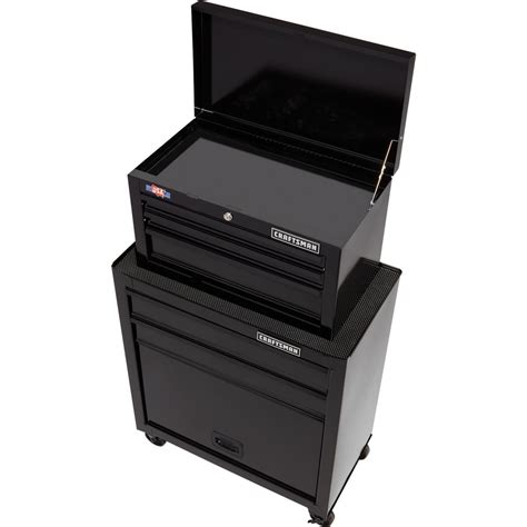 craftsman 44.25-in x 26.5-in 5-drawer ball-bearing steel tool cabinet black|CRAFTSMAN 5.